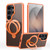 Samsung Galaxy S26 Ultra 5G Gear-Style Stress Relief 360 Rotation Holder MagSafe Phone Case - Orange