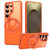 Samsung Galaxy S26 Ultra 5G Gear-Style Stress Relief 360 Rotation Holder MagSafe Phone Case - Orange