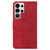 Samsung Galaxy S26 Ultra 5G Geometric Embossed Leather Phone Case - Red