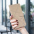 Samsung Galaxy S26 Ultra 5G Geometric Pattern RFID Leather Phone Case - Beige
