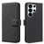 Samsung Galaxy S26 Ultra 5G Geometric Pattern RFID Leather Phone Case - Black
