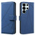 Samsung Galaxy S26 Ultra 5G Geometric Pattern RFID Leather Phone Case - Blue