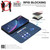 Samsung Galaxy S26 Ultra 5G Geometric Pattern RFID Leather Phone Case - Blue