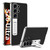 Samsung Galaxy S26 Ultra 5G GKK Electroplated Leather Holder Phone Case - Carbon Fiber