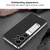 Samsung Galaxy S26 Ultra 5G GKK Electroplated Leather Holder Phone Case - Carbon Fiber