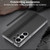 Samsung Galaxy S26 Ultra 5G GKK Electroplated Vegan Leather Color Block Phone Case - Orange