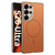 Samsung Galaxy S26 Ultra 5G GKK Large Camera Hole Metal Paint Skin Feel Vegan Leather Magnetic Phone Case - Orange
