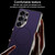 Samsung Galaxy S26 Ultra 5G GKK Large Camera Hole Metal Paint Skin Feel Vegan Leather Magnetic Phone Case - Purple