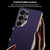 Samsung Galaxy S26 Ultra 5G GKK Large Camera Hole Metal Paint Skin Feel Vegan Leather Phone Case, Without Pen - Black