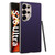 Samsung Galaxy S26 Ultra 5G GKK Large Camera Hole Metal Paint Skin Feel Vegan Leather Phone Case, Without Pen - Purple