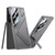 Samsung Galaxy S26 Ultra 5G GKK Mech Style Ultra-thin Folding Holder Phone Case, Not Included Pen - Mountain Gray