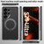 Samsung Galaxy S26 Ultra 5G GKK Metal Paint Skin Feel Fabric Texture Leather Phone Case With Magnetic Rotating Holder, Not Included Pen - Black