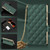 Samsung Galaxy S26 Ultra 5G GKK Plating Diamond Texture Leather Phone Case With Crossbody Chain - Emerald