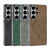 Samsung Galaxy S26 Ultra 5G GKK Plating Leather Built-in MagSafe Frosted Phone Case - Brown