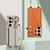 Samsung Galaxy S26 Ultra 5G GKK Plating Leather Card Holder Full Coverage Phone Case With Bracelet - Orange