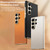 Samsung Galaxy S26 Ultra 5G GKK Plating Leather Curved Phone Case without Pen - Orange