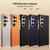 Samsung Galaxy S26 Ultra 5G GKK Plating Leather Curved Phone Case without Pen - Titanium Gray