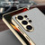 Samsung Galaxy S26 Ultra 5G GKK Plating Leather Silver Brocade Phone Case - Silver Brocade Grey