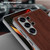 Samsung Galaxy S26 Ultra 5G GKK Plating Leather Wood Texture Full Coverage Phone Case - Blue
