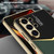 Samsung Galaxy S26 Ultra 5G GKK Plating Soft TPU + Leather Full Coverage Phone Case - Black