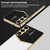 Samsung Galaxy S26 Ultra 5G GKK Plating Soft TPU + Leather Full Coverage Phone Case - Black