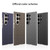 Samsung Galaxy S26 Ultra 5G GKK Skin Feel Curved Leather Nylon Magnetic Phone Case - Black