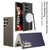 Samsung Galaxy S26 Ultra 5G GKK Skin Feel Curved Leather Nylon Magnetic Phone Case - Grey