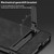 Samsung Galaxy S26 Ultra 5G GKK Triumph Ultra-Thin Frosted Leather Phone Case with Holder - Black