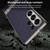 Samsung Galaxy S26 Ultra 5G GKK Triumph Ultra-Thin Plain Leather Phone Case with Holder - Silver