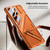 Samsung Galaxy S26 Ultra 5G GKK Wide Vision Leather Mecha Phone Case with Holder - Grey Black