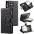 Samsung Galaxy S26 Ultra 5G Glitter Lattice Zipper Wallet Leather Phone Case - Black