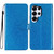 Samsung Galaxy S26 Ultra 5G Glitter Powder Flip Leather Phone Case - Blue