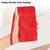 Samsung Galaxy S26 Ultra 5G Grid Butterfly Embossed Pattern Leather Phone Case with Lanyard - Red