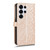 Samsung Galaxy S26 Ultra 5G Honeycomb Dot Texture Leather Phone Case - Gold