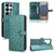 Samsung Galaxy S26 Ultra 5G Honeycomb Dot Texture Leather Phone Case - Green