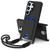 Samsung Galaxy S26 Ultra 5G Integrated Card Bag Solid Color Liquid Silicone Phone Case Gen2 with Short Lanyard - Black
