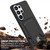 Samsung Galaxy S26 Ultra 5G Integrated Card Bag Solid Color Liquid Silicone Phone Case Gen2 with Short Lanyard - Black