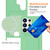 Samsung Galaxy S26 Ultra 5G Integrated Card Bag Solid Color Liquid Silicone Phone Case with Lanyard - Green