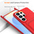 Samsung Galaxy S26 Ultra 5G Integrated Card Bag Solid Color Liquid Silicone Phone Case with Lanyard - Red