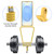 Samsung Galaxy S26 Ultra 5G Integrated Card Bag Solid Color Liquid Silicone Phone Case with Lanyard - Yellow