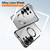 Samsung Galaxy S26 Ultra 5G Irregular Alloy Frame Fosted Translucent MagSafe Phone Case - Rock Gray