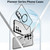 Samsung Galaxy S26 Ultra 5G Irregular Alloy Frame Fosted Translucent MagSafe Phone Case - White