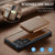 Samsung Galaxy S26 Ultra 5G JEEHOOD J05 Business Magnetic Style RFID Leather Phone Case - Brown