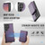Samsung Galaxy S26 Ultra 5G JEEHOOD J05 Business Magnetic Style RFID Leather Phone Case - Purple