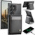 Samsung Galaxy S26 Ultra 5G JEEHOOD J06 British Style RFID MagSafe Card Bag PU Phone Case - Black