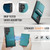 Samsung Galaxy S26 Ultra 5G JEEHOOD J06 British Style RFID MagSafe Card Bag PU Phone Case - Green