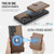 Samsung Galaxy S26 Ultra 5G JEEHOOD J09 Buckle Card Bag MagSafe Magnetic Style RFID Leather Phone Case - Brown