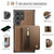 Samsung Galaxy S26 Ultra 5G JEEHOOD J12 Exquisite RFID MagSafe Zipper Card Bag Phone Case - Brown
