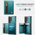 Samsung Galaxy S26 Ultra 5G JEEHOOD J12 Exquisite RFID MagSafe Zipper Card Bag Phone Case - Green