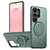 Samsung Galaxy S26 Ultra 5G Kalebol Magnetic MagSafe Rotation Holder PC Phone Case - Grey Green
